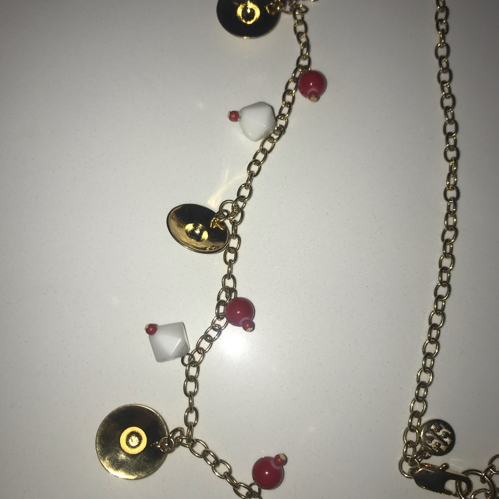 Tory Burch Straw Hat Statement Necklace - Picture 5 of 6